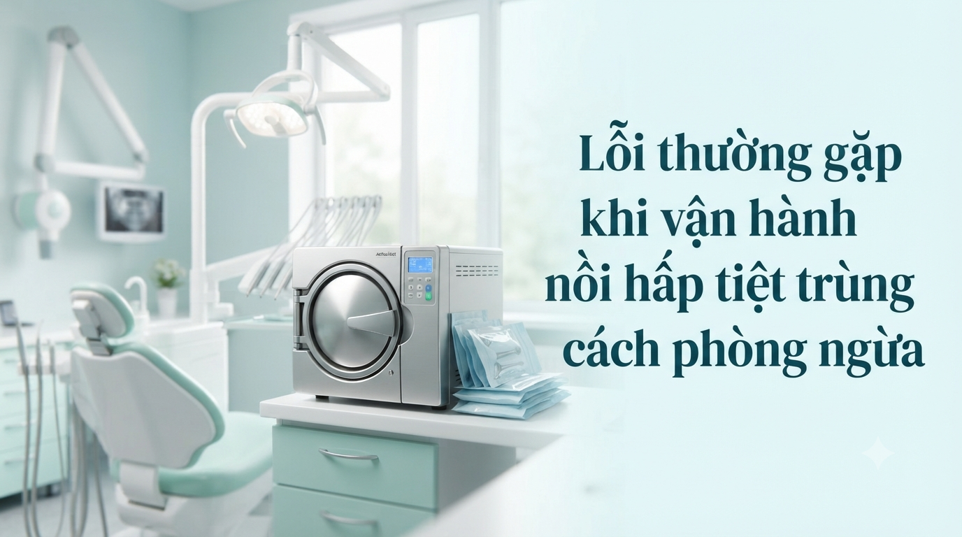 Lỗi thường gặp khi vận hành nồi hấp tiệt trùng và cách phòng ngừa